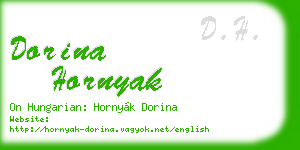 dorina hornyak business card