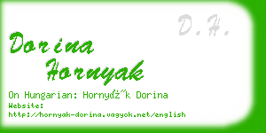 dorina hornyak business card